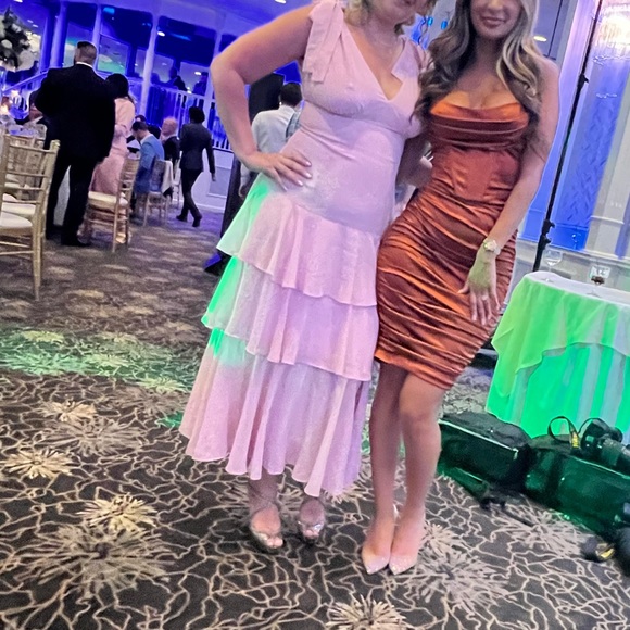 Light Pink Tiered Dress - Picture 2 of 7